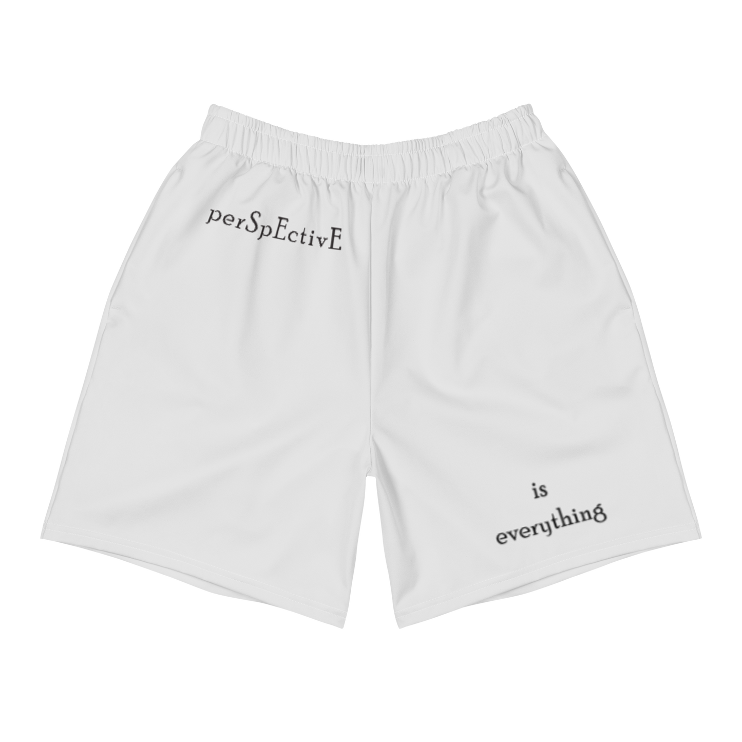 "is Everything" Men's Athletic Long Shorts (Grey)