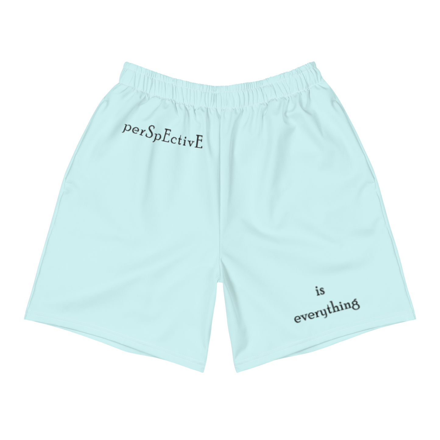 "is Everything" Men's Athletic Long Shorts (Blue)