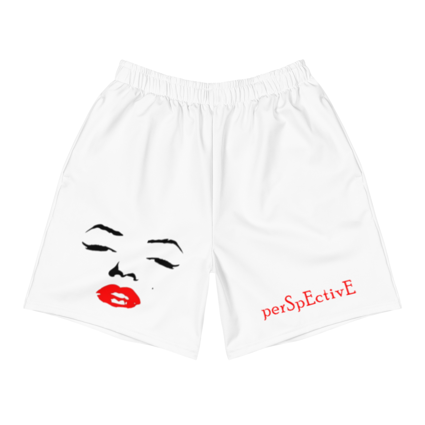 Marilyn Men's Athletic Shorts (White)
