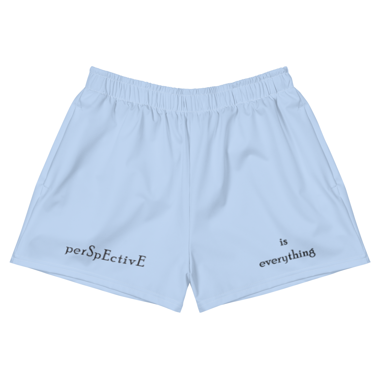 "is Everything" Women's Athletic Short Shorts (Blue)