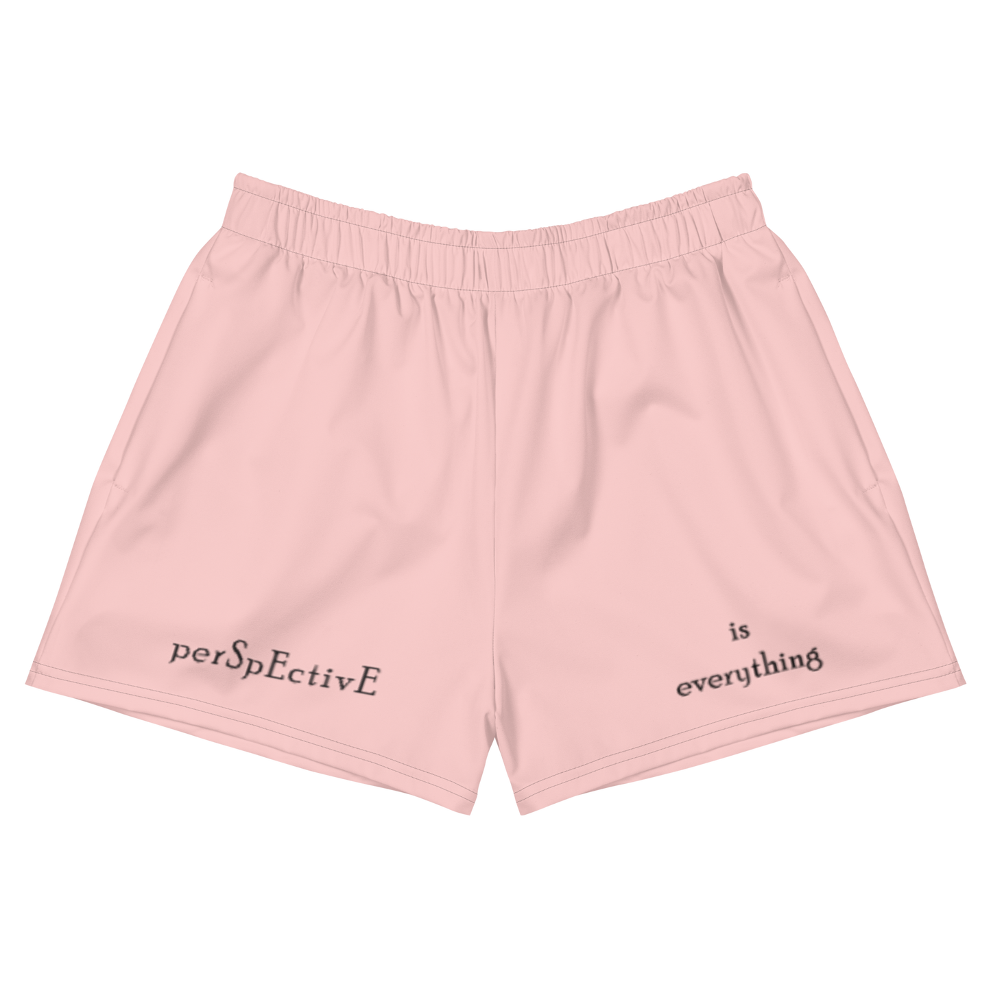 "is Everything" Women's Athletic Short Shorts (Pink)