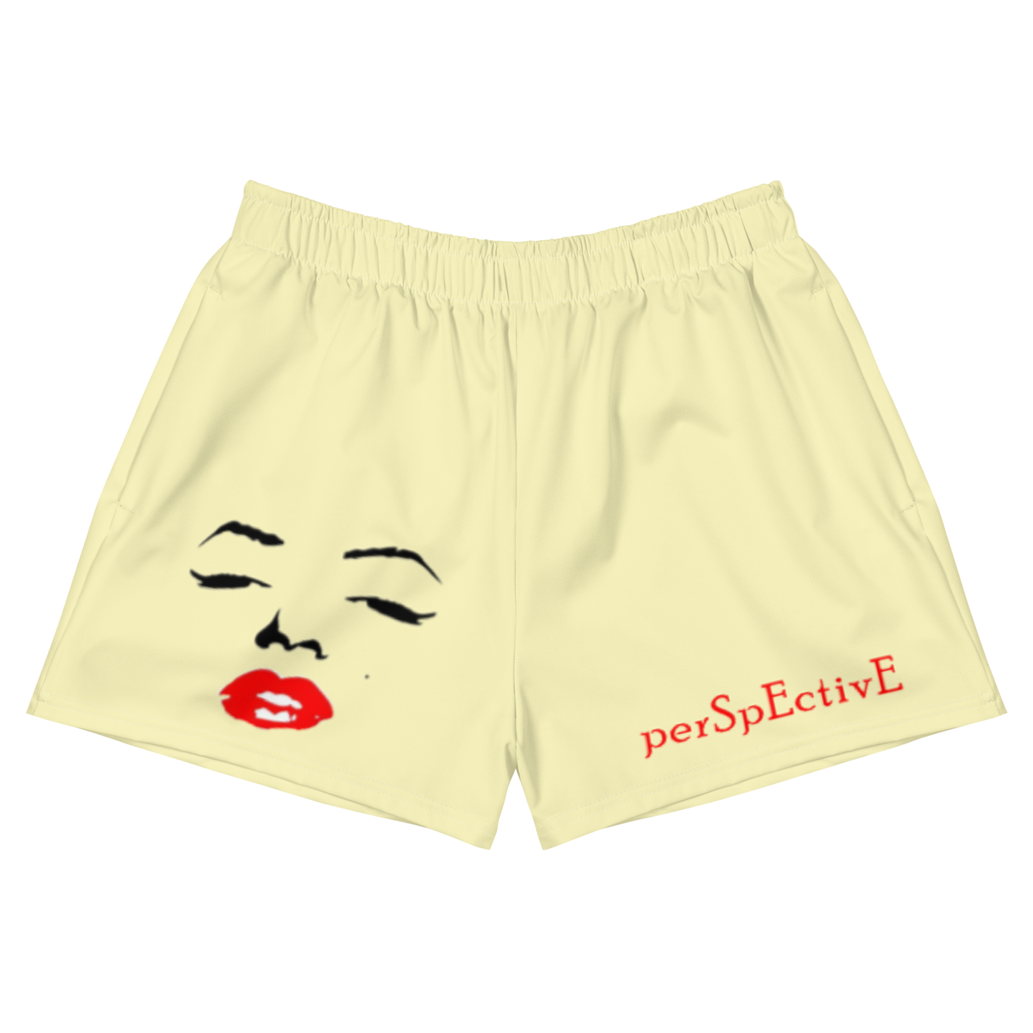 Marilyn Women's Athletic Shorts (Yellow)