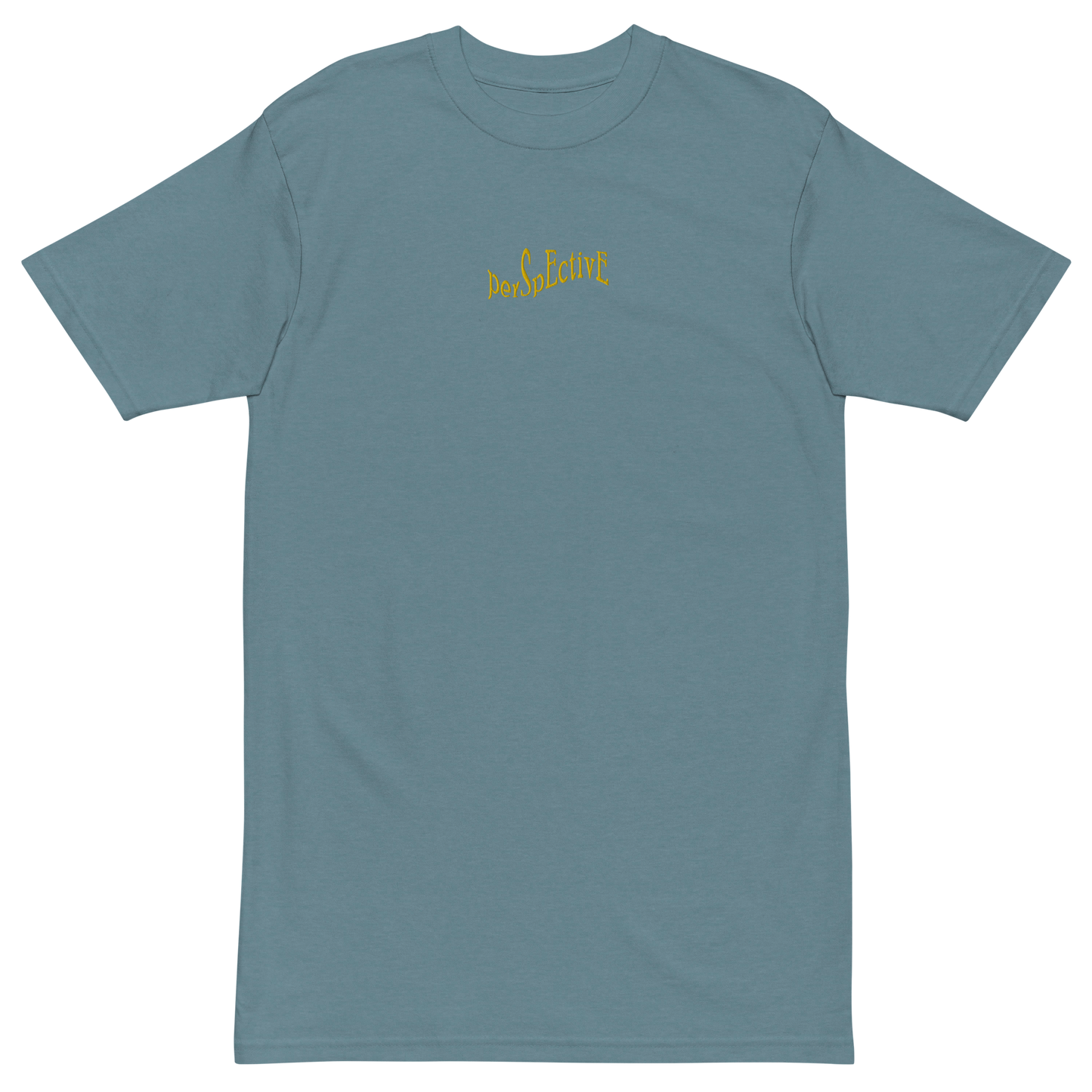 Wave Premium Embroidered Heavyweight Tee (Yellow Thread)