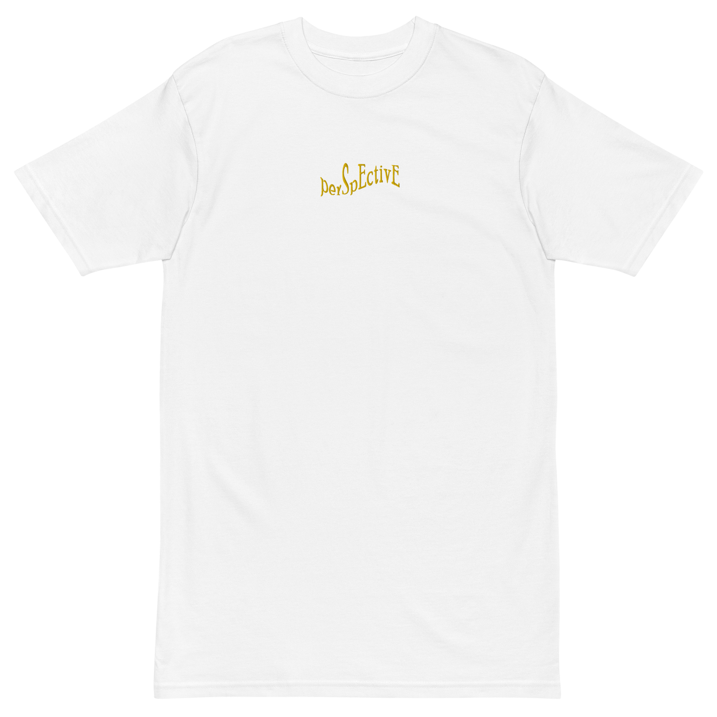 Wave Premium Embroidered Heavyweight Tee (Yellow Thread)