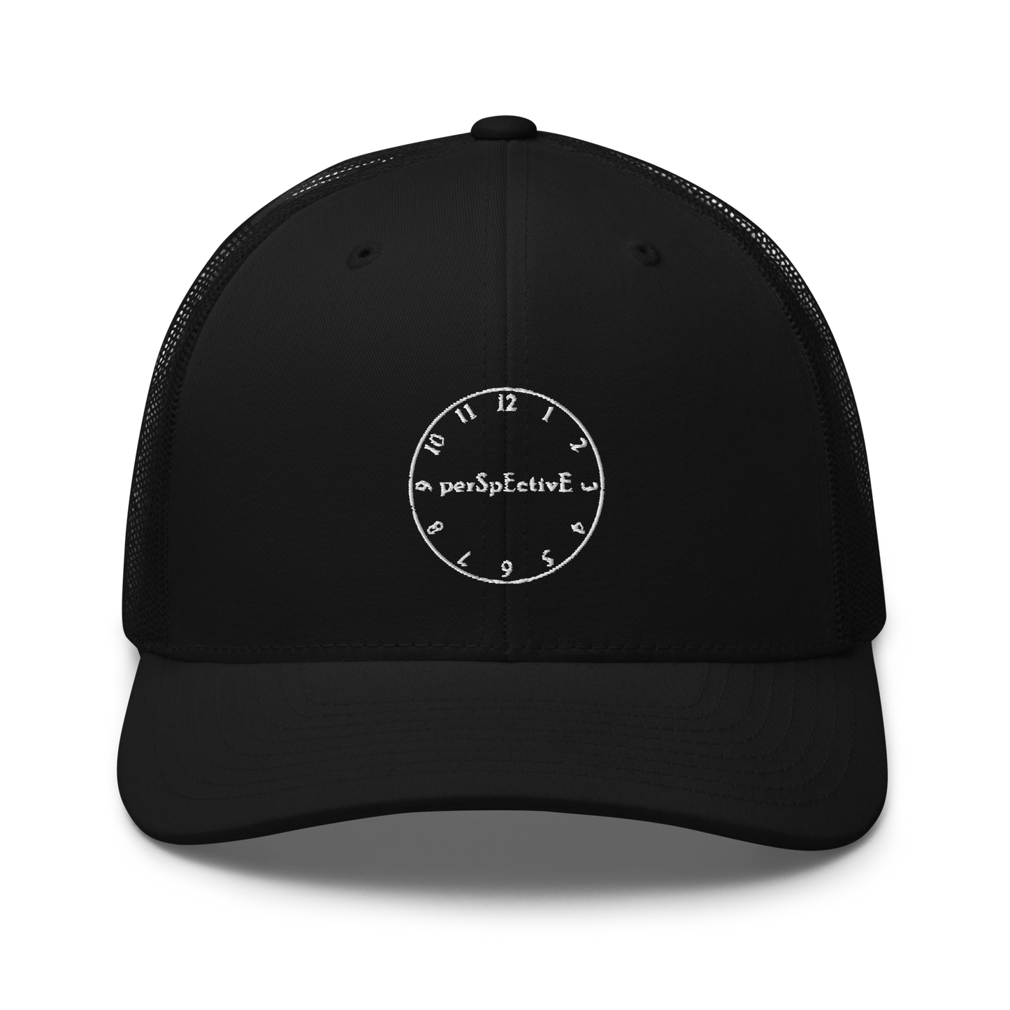 Clock Trucker Cap (White Thread)