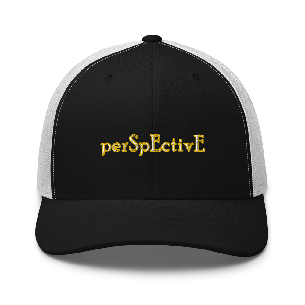 Yellow Bordered Trucker (White Thread)