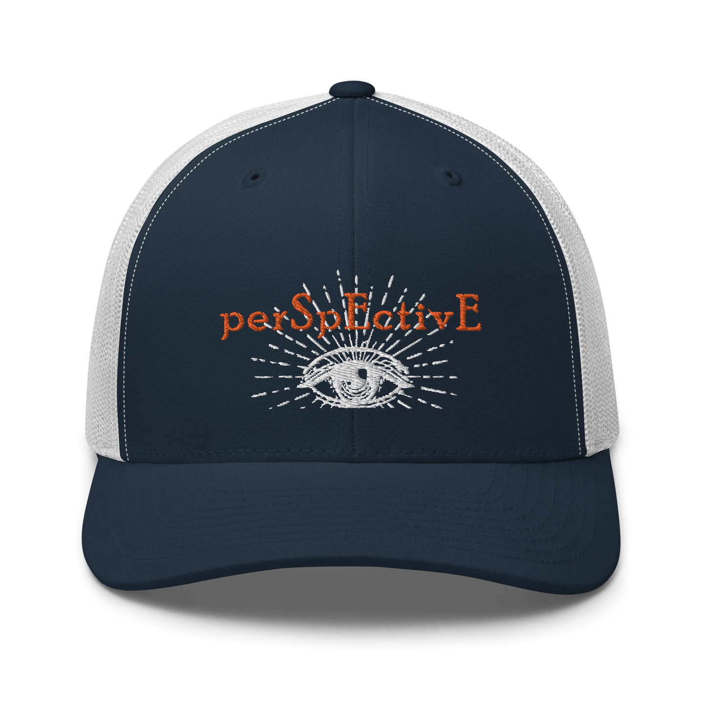 3rd Eye Trucker (White/Orange)