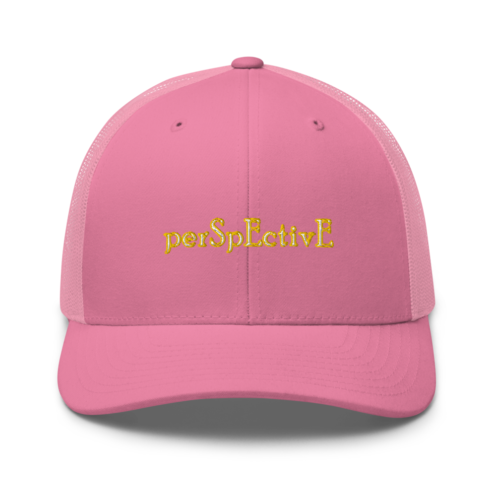 Yellow Bordered Trucker (White Thread)