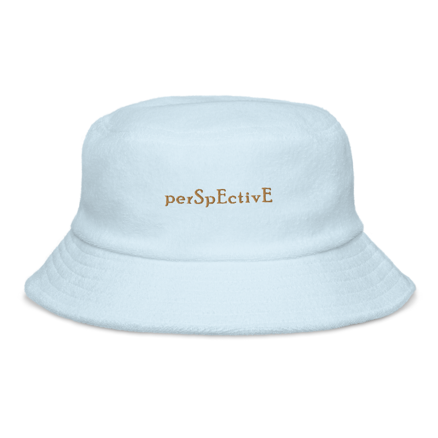 Terry Cloth Bucket Hat (Old Gold Thread)