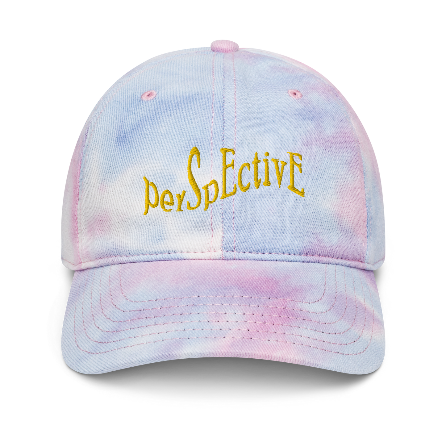 Wave Tie-Dye Hat (Yellow Thread)