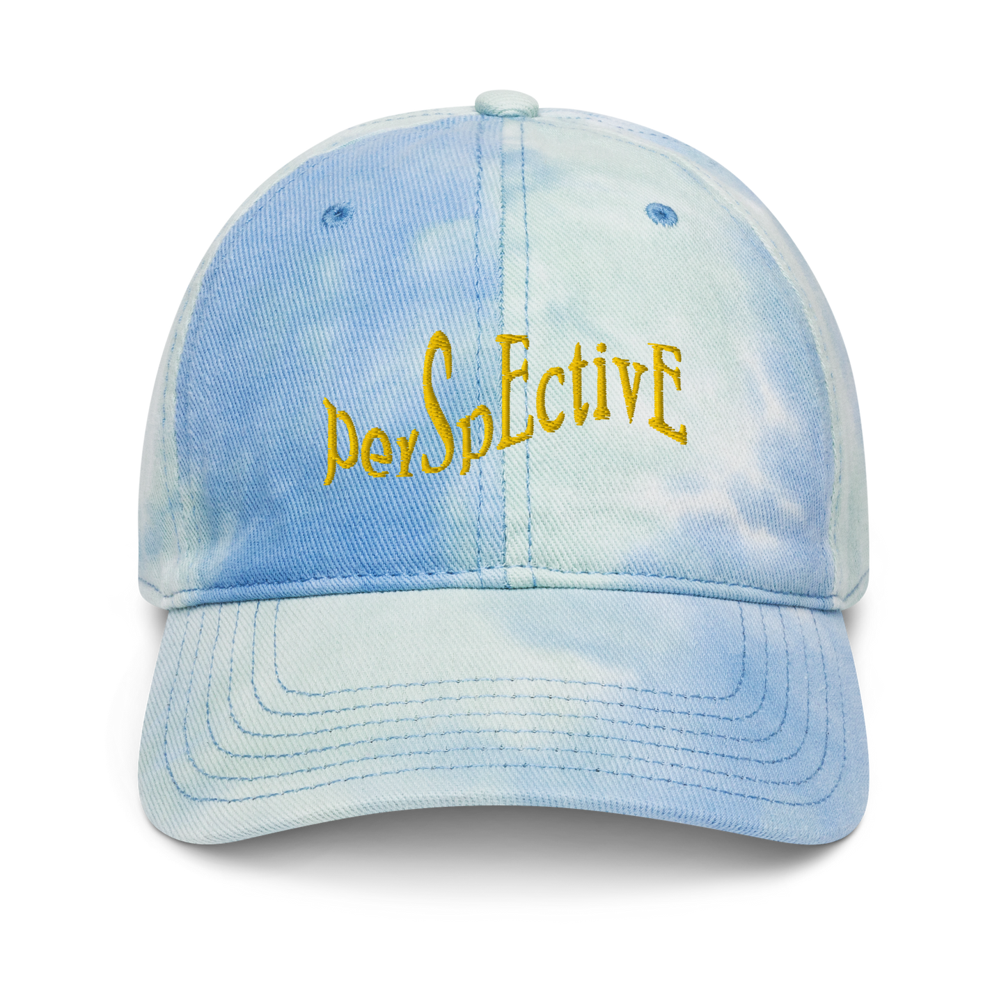 Wave Tie-Dye Hat (Yellow Thread)