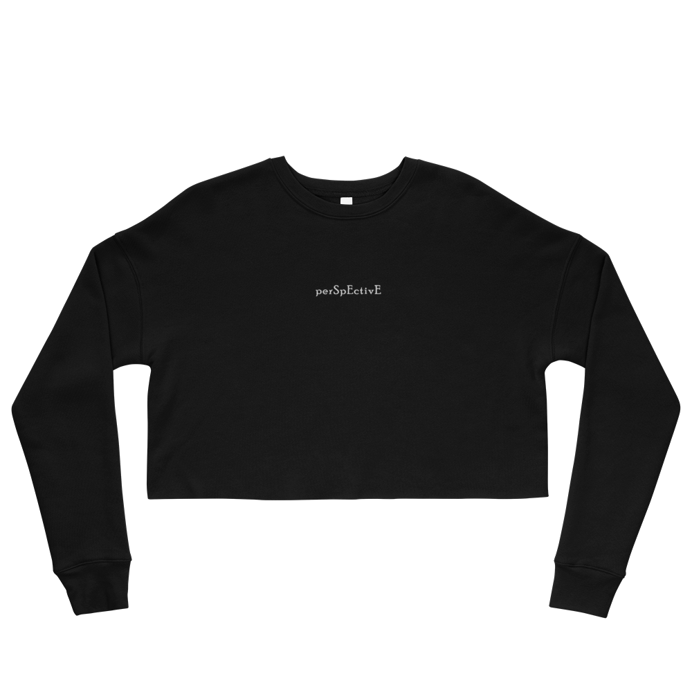 Basic Women's Crop Crewneck (White Thread)