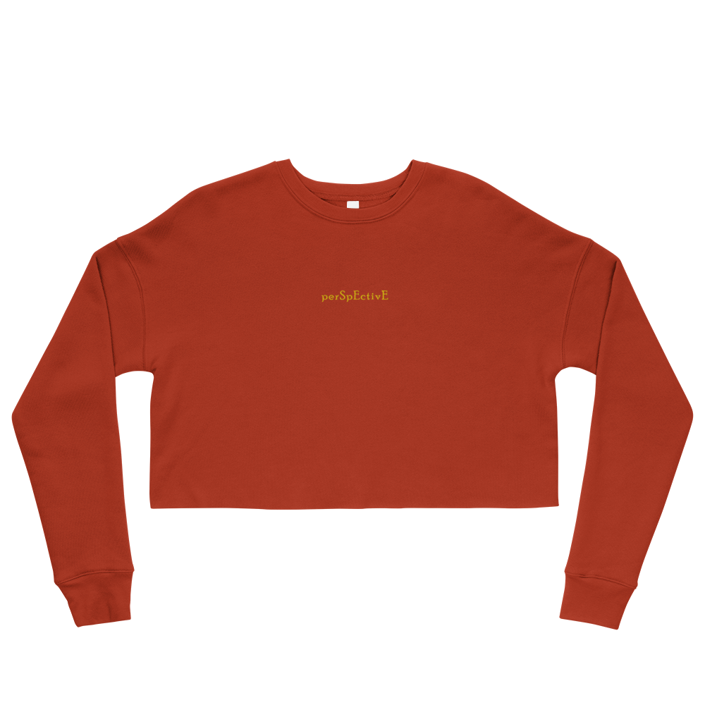Basic Women's Crop Crewneck (Yellow Thread)