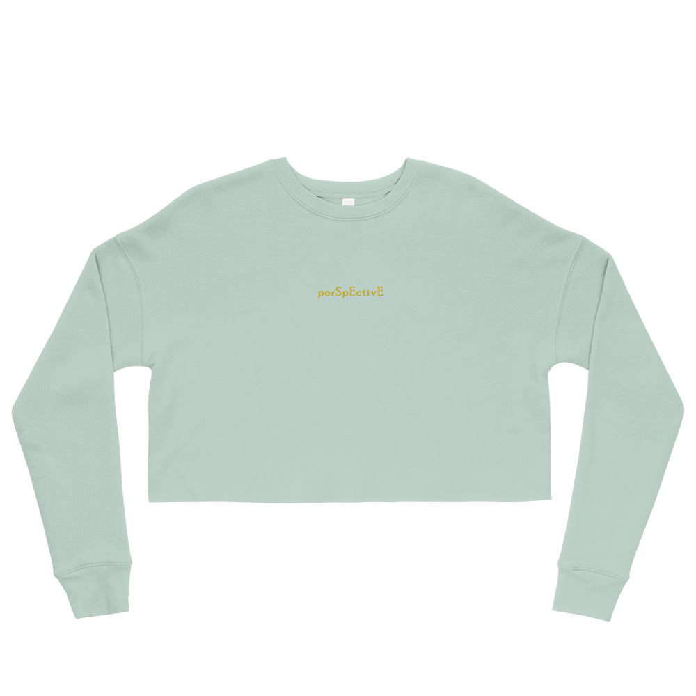 Basic Women's Crop Crewneck (Yellow Thread)