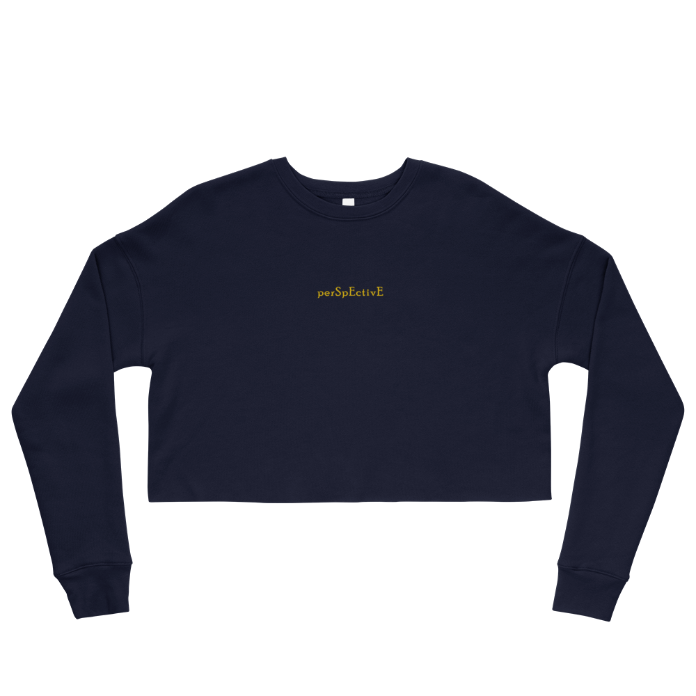 Basic Women's Crop Crewneck (Yellow Thread)