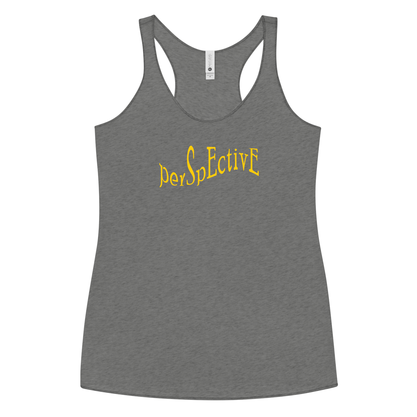 Wave Women's Racerback Tank (Yellow Print)