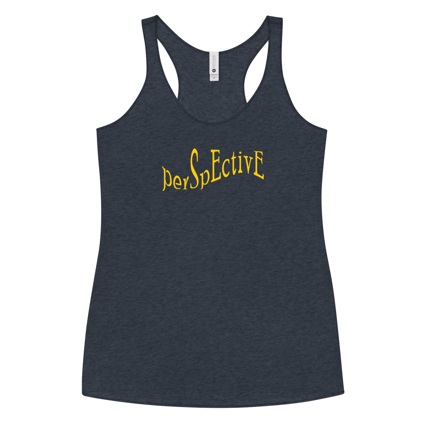 Wave Women's Racerback Tank (Yellow Print)