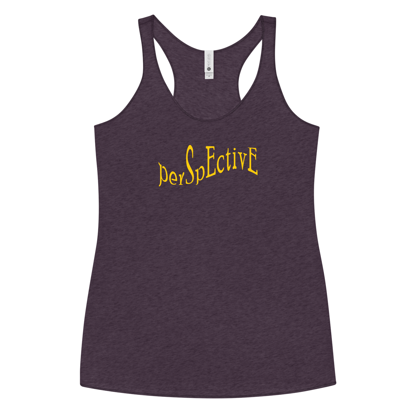 Wave Women's Racerback Tank (Yellow Print)