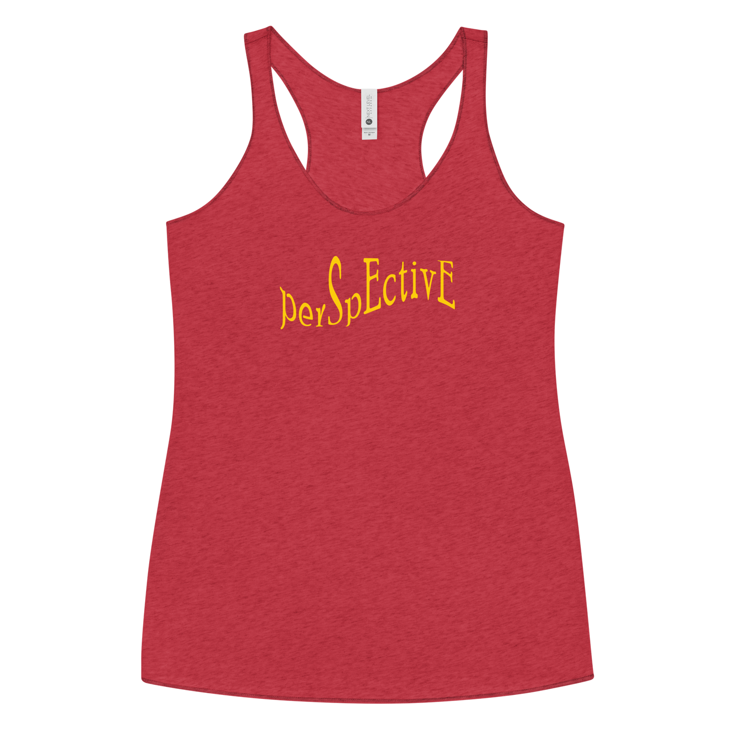 Wave Women's Racerback Tank (Yellow Print)