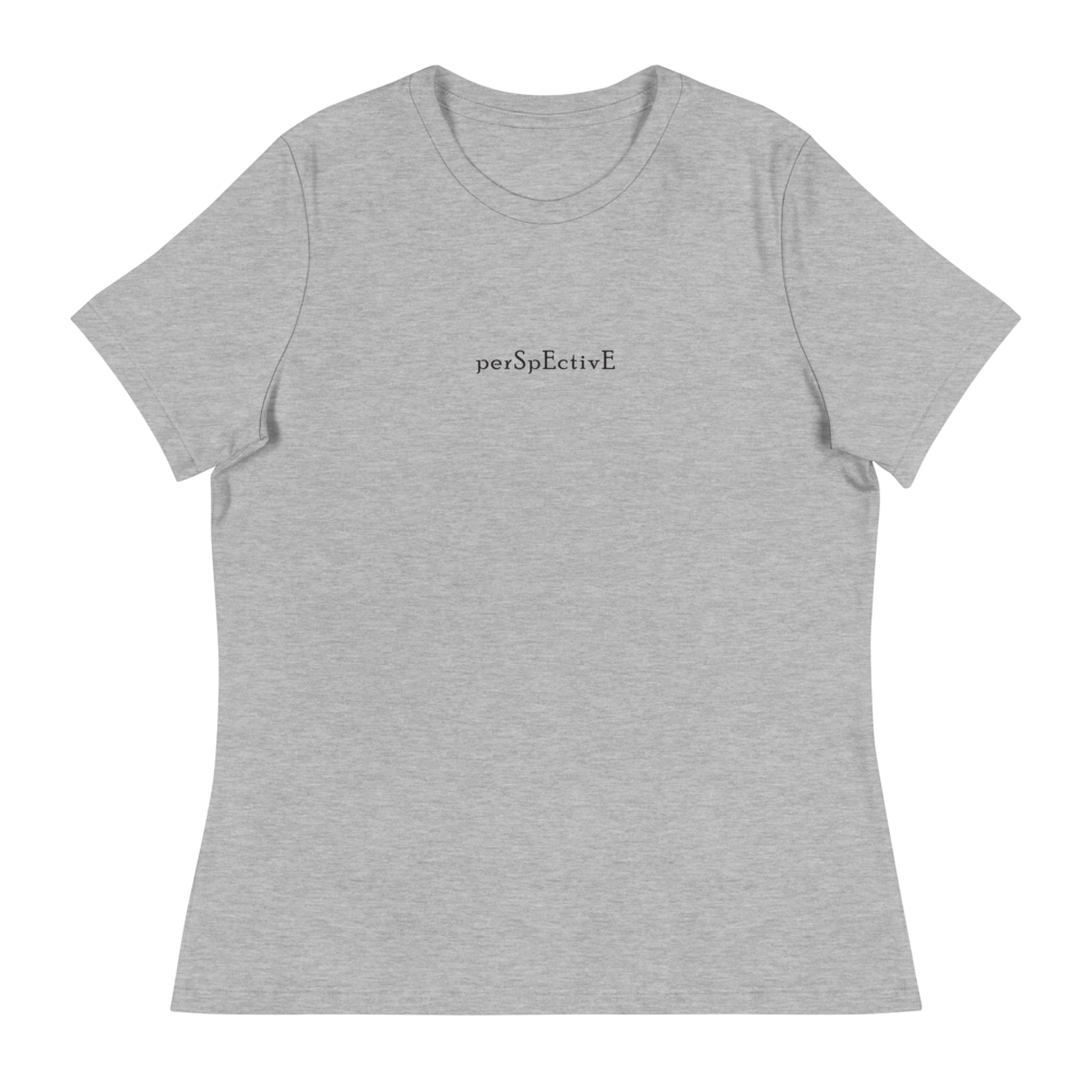 Basic Women's Relaxed T-Shirt (Black Print)
