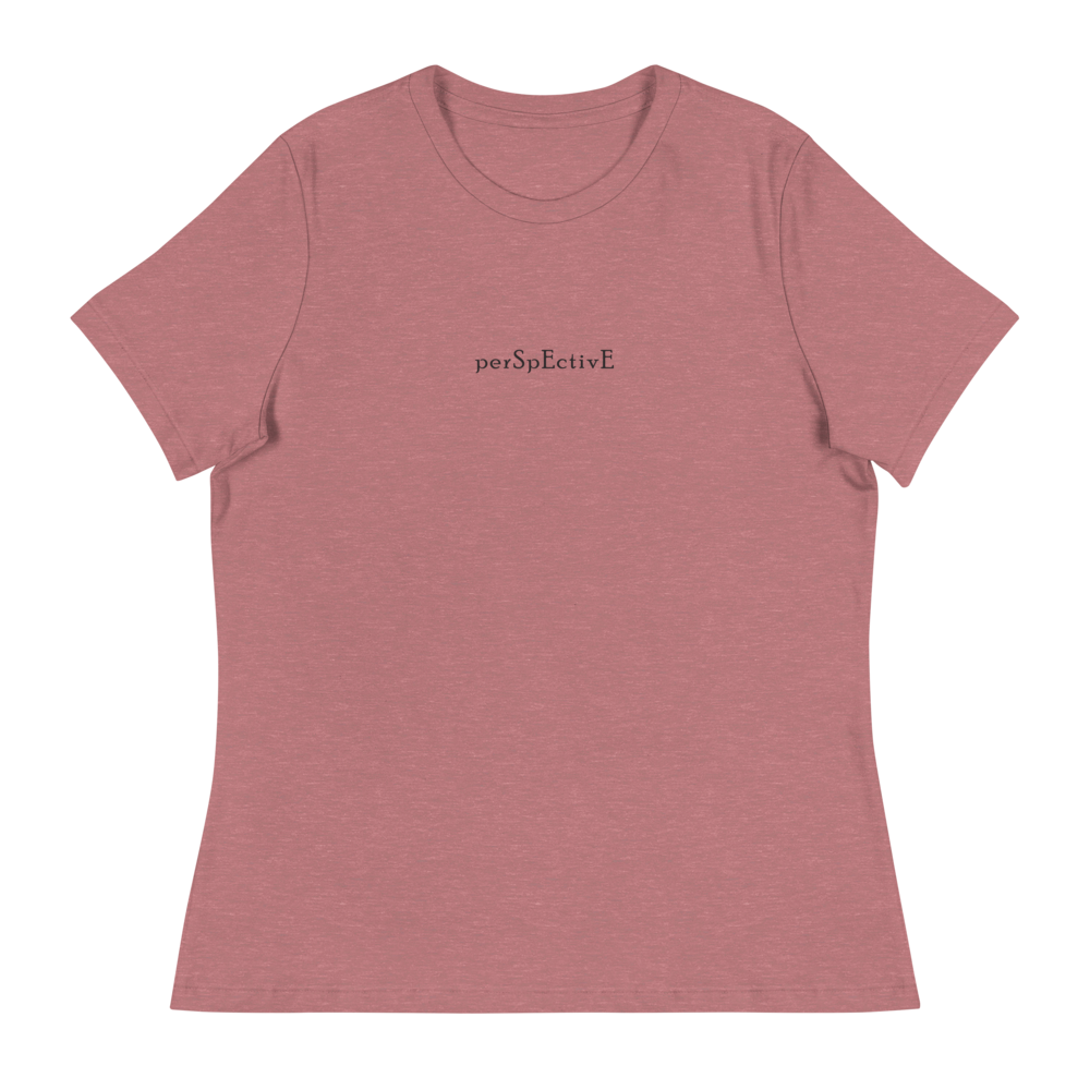 Basic Women's Relaxed T-Shirt (Black Print)