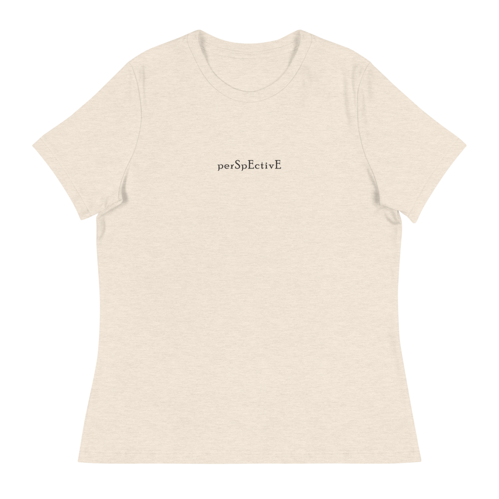 Basic Women's Relaxed T-Shirt (Black Print)