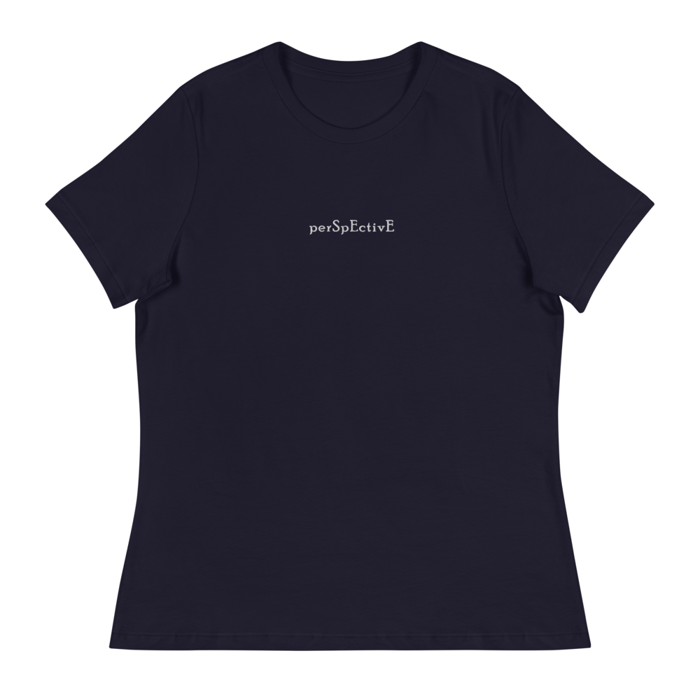 Basic Women's Relaxed Tee (White Thread)