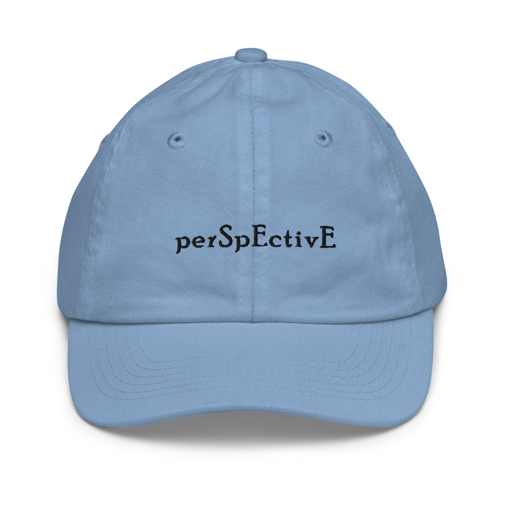 Kid's Baseball Cap (Black Thread)