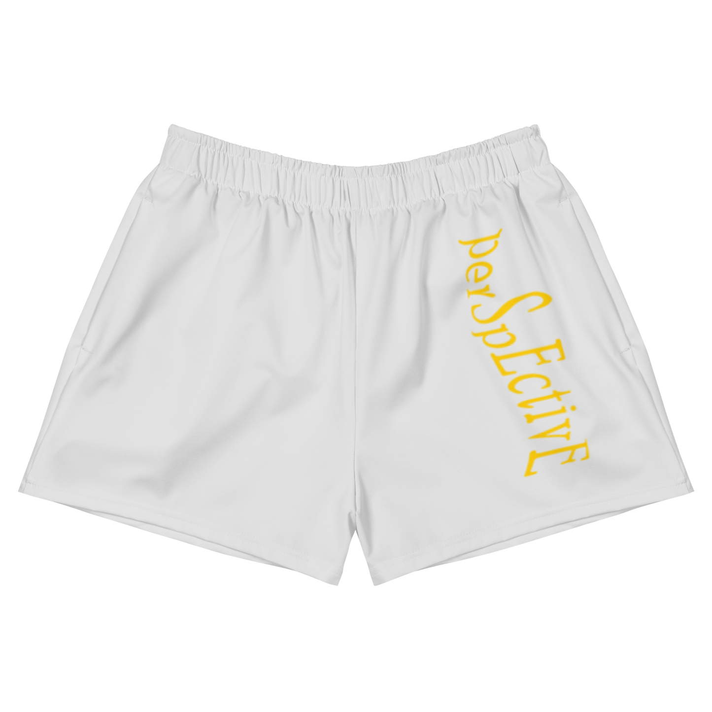 Wave Women's Athletic Shorts (White)
