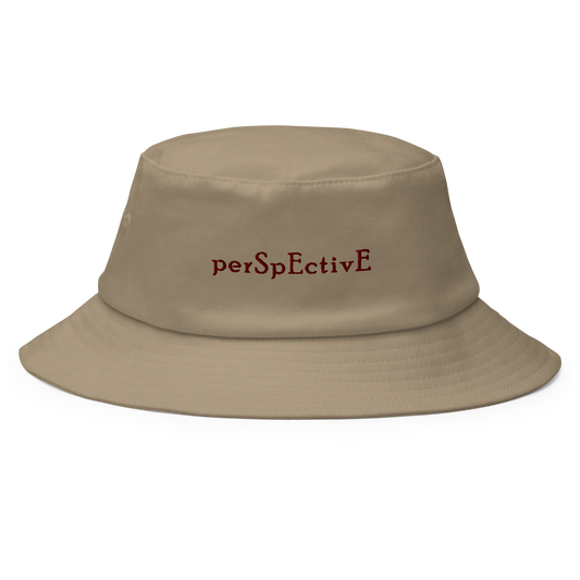 Old School Bucket Hat (Maroon Thread)