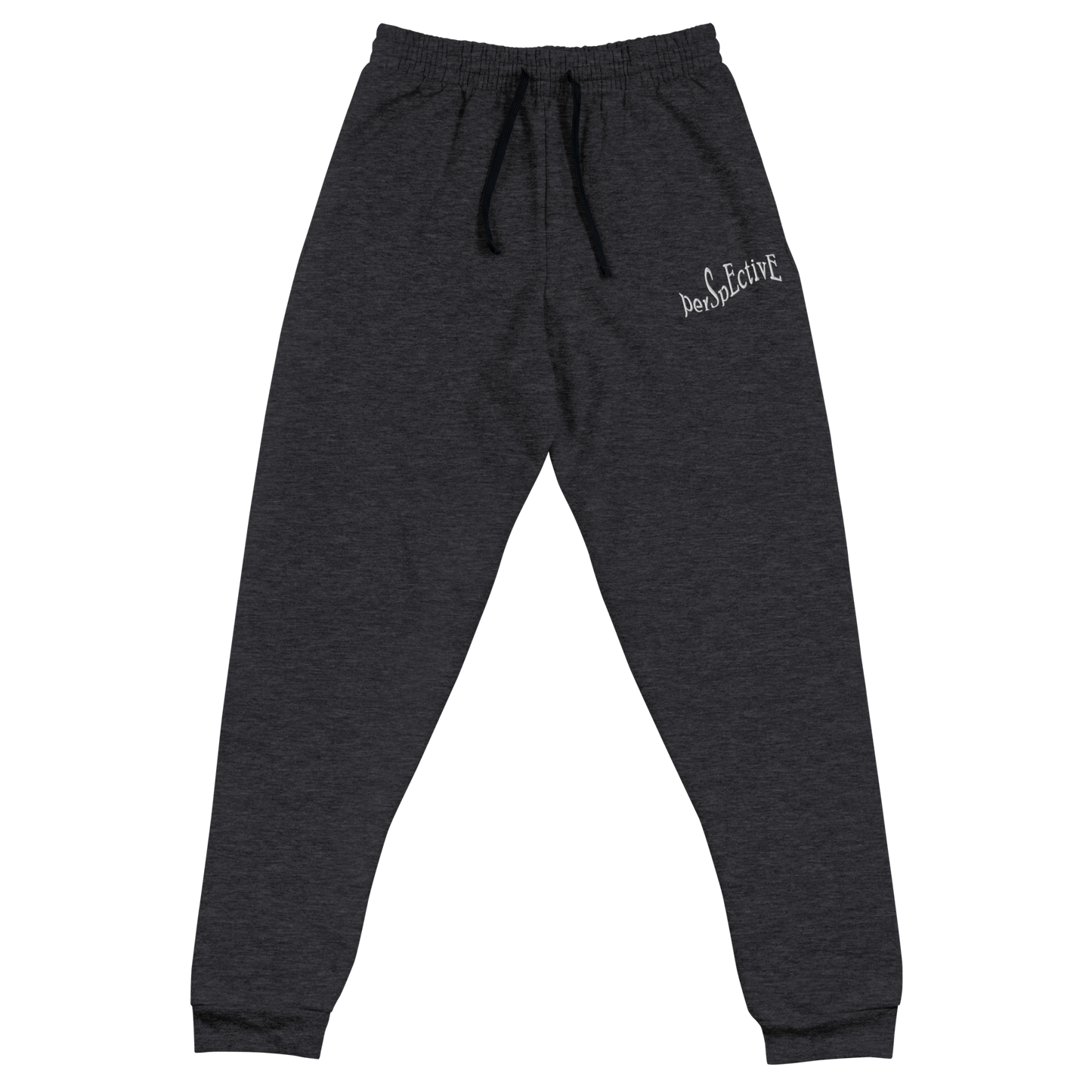 Wave Embroidered Unisex Joggers (White Thread)